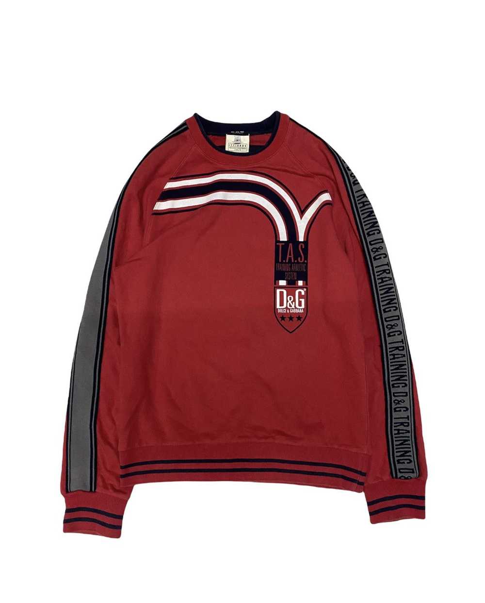 Dolce & Gabbana DG side tape logo red sweatshirt - image 1