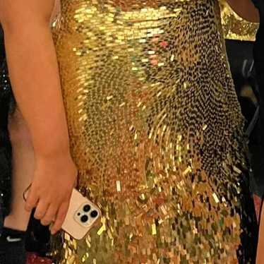 Sherri Hill prom dress #54987 size 18 Gold sequin… - image 1