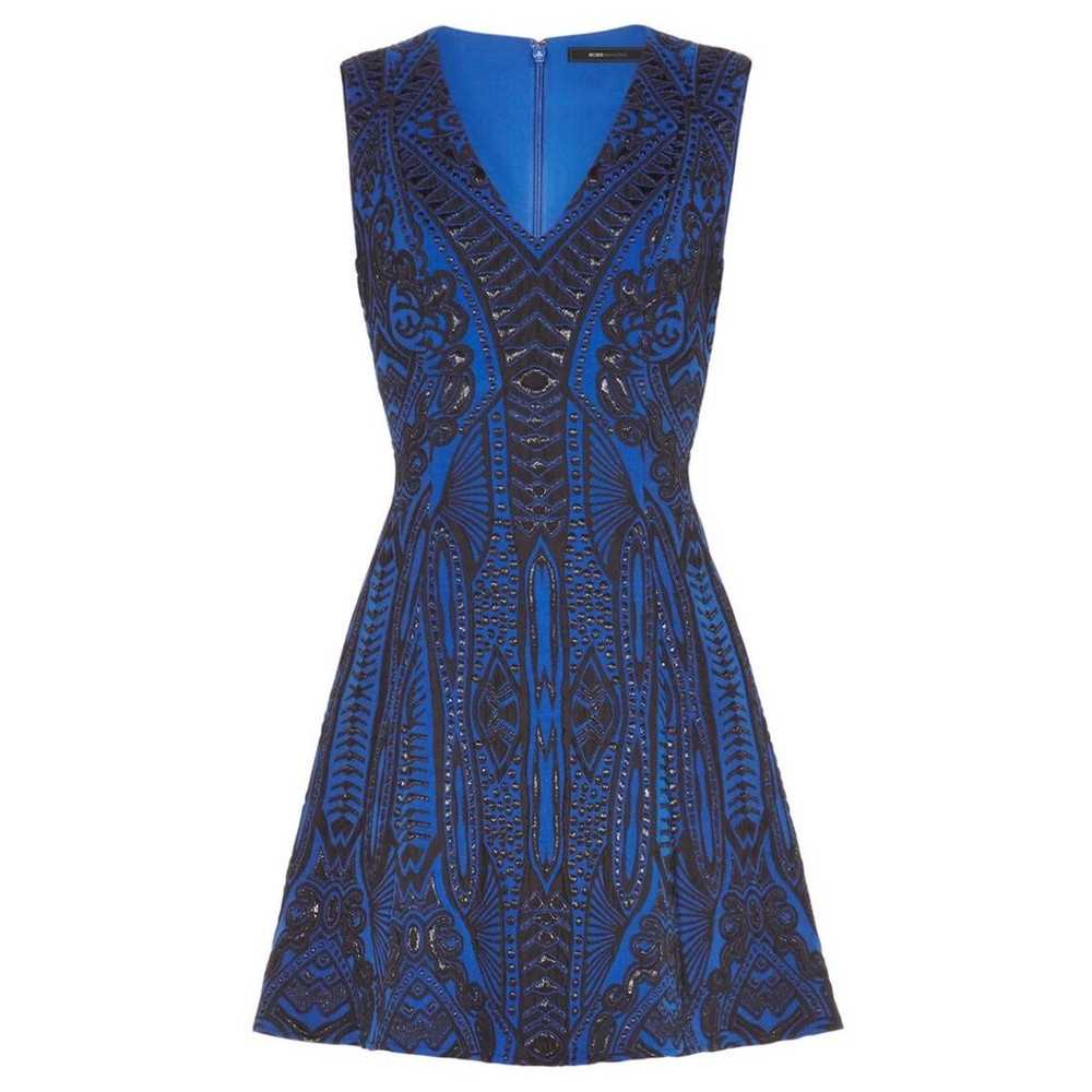 BCBGMAXAZRIA Metallic Embossed Dress - image 2