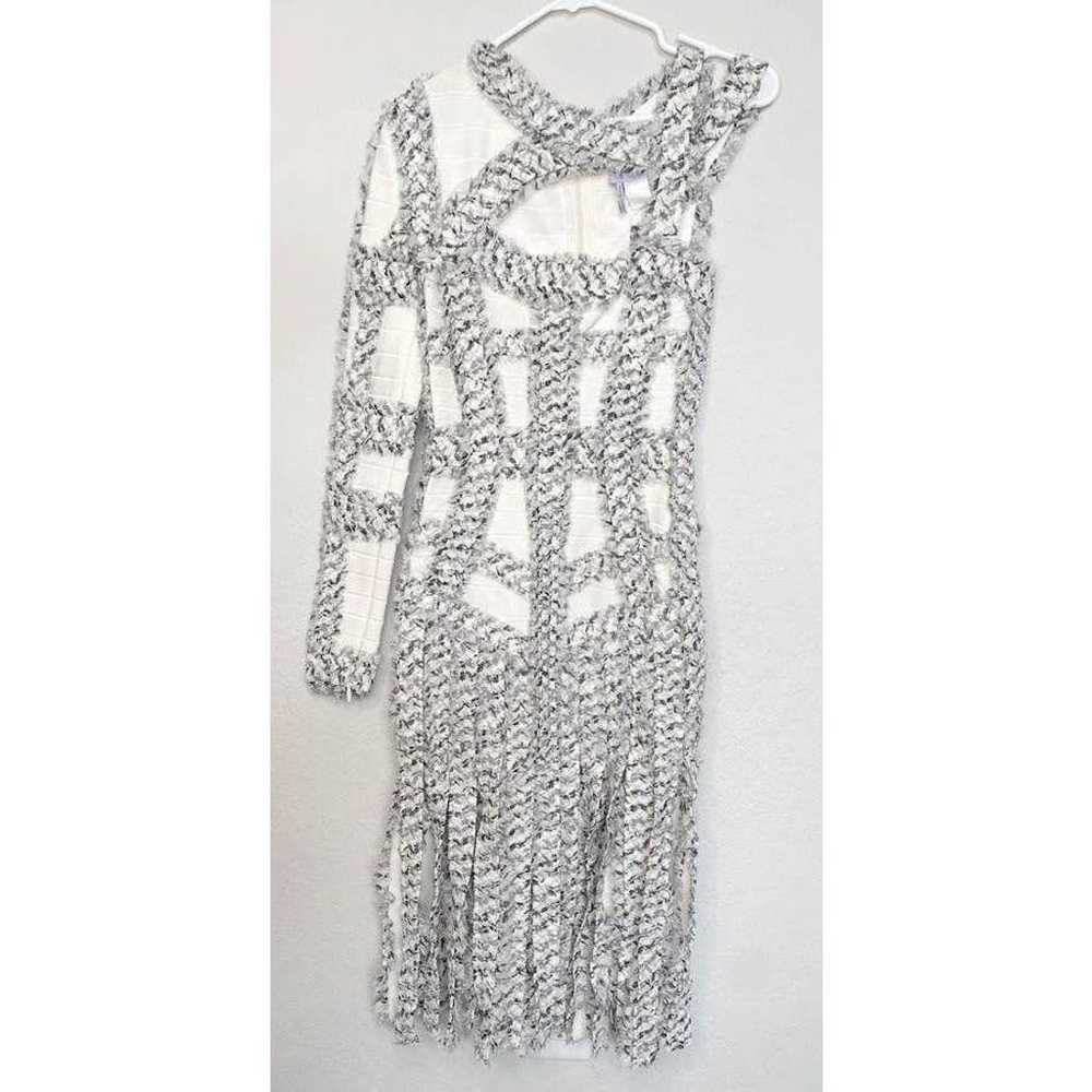 Herve Leger Dress Tweed Fringe Bandage RARE RUNWA… - image 3