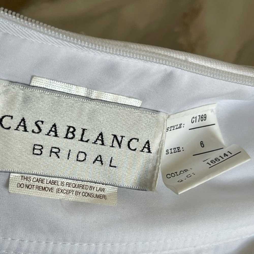 Casa Blanca Bridal Wedding Gown Dress Size 6 White - image 11