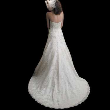 Casa Blanca Bridal Wedding Gown Dress Size 6 White - image 1