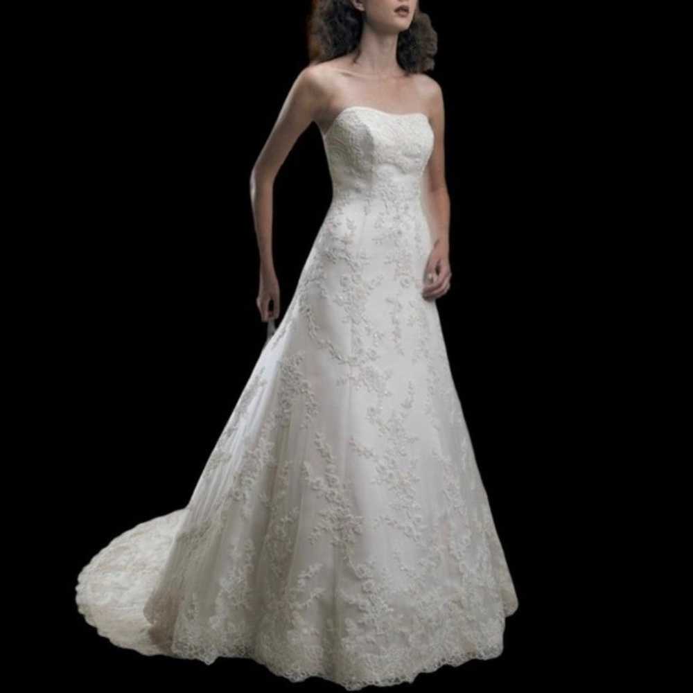 Casa Blanca Bridal Wedding Gown Dress Size 6 White - image 2