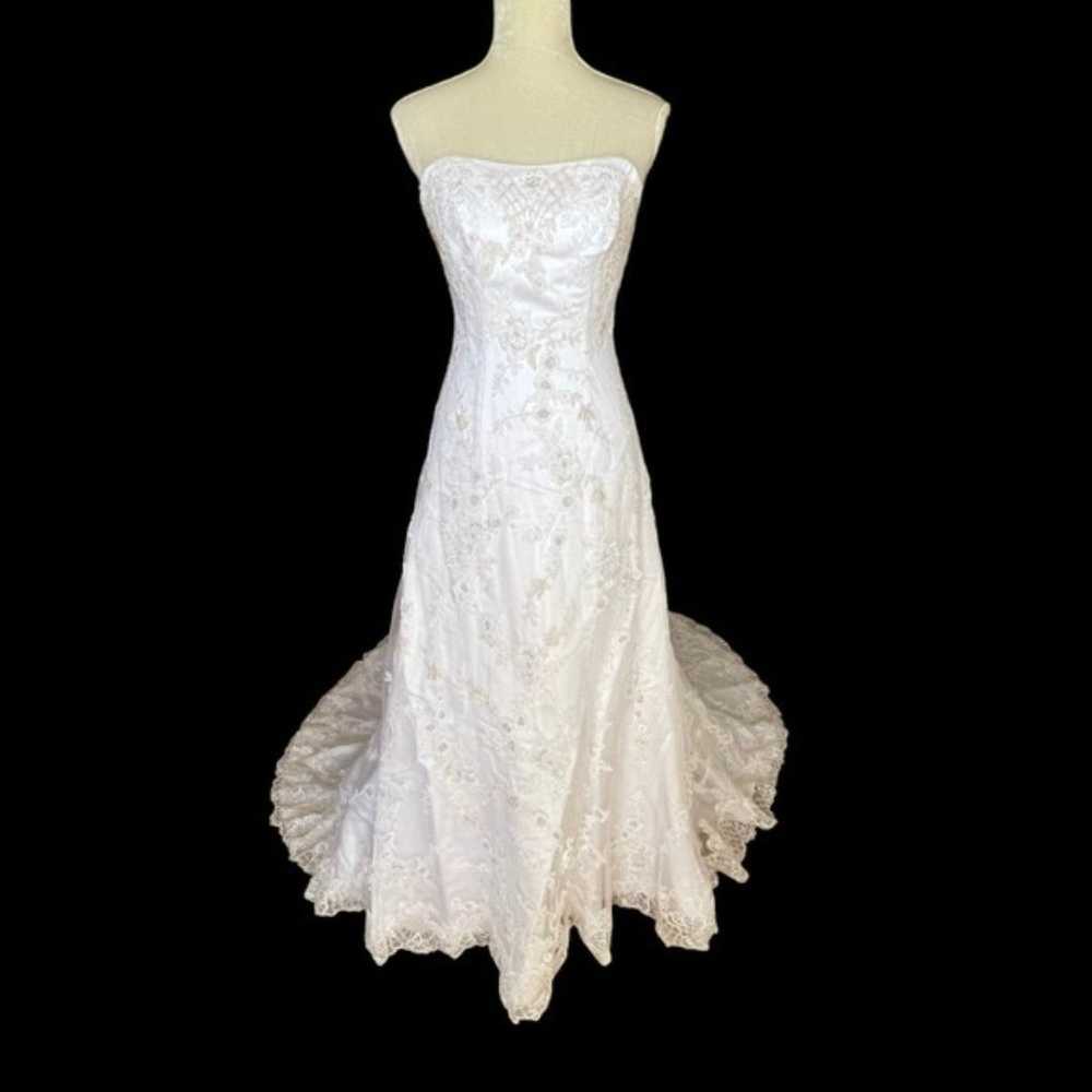 Casa Blanca Bridal Wedding Gown Dress Size 6 White - image 3