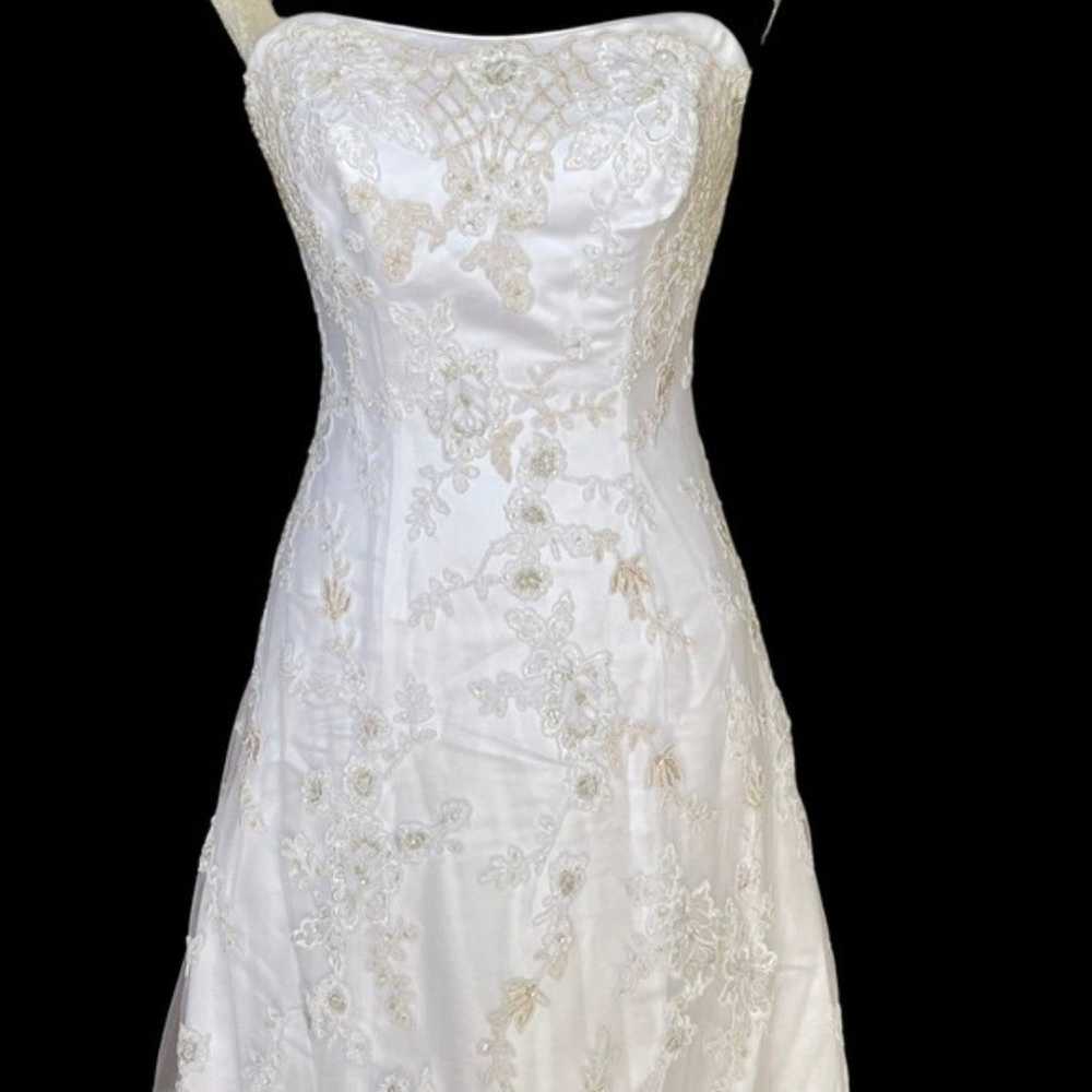 Casa Blanca Bridal Wedding Gown Dress Size 6 White - image 4