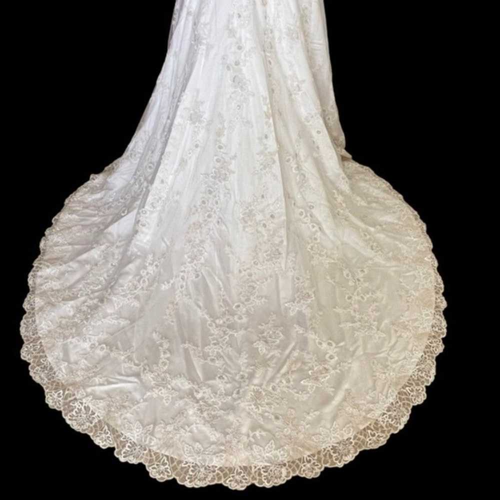 Casa Blanca Bridal Wedding Gown Dress Size 6 White - image 9