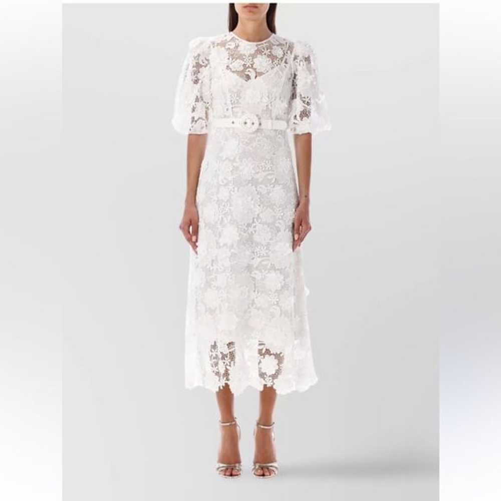 NWOT zimmermann white lace dress size 2 - image 1