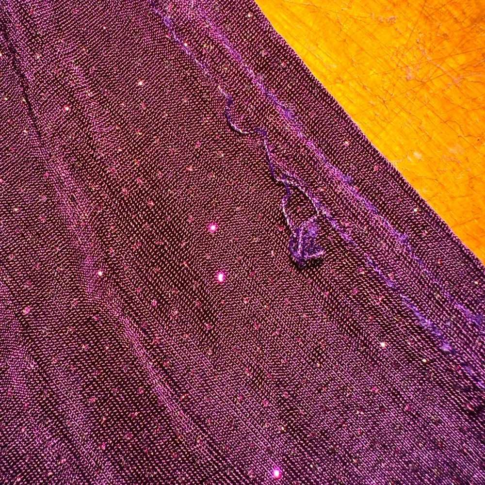 Purple Jumpsuit with Brooches Detail - image 11