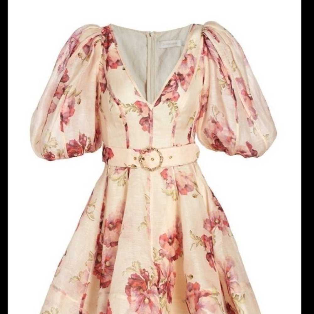 Floral puff sleeved Zimmermann dress - image 5