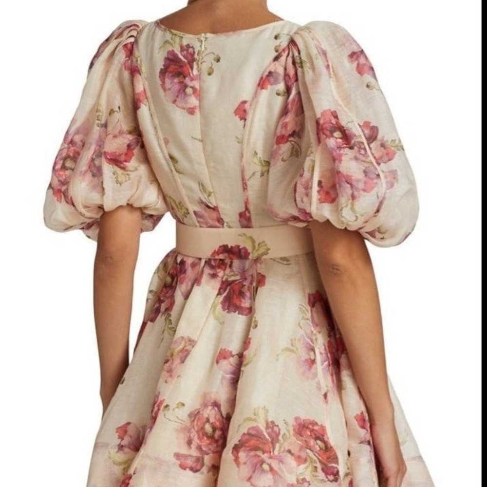 Floral puff sleeved Zimmermann dress - image 6