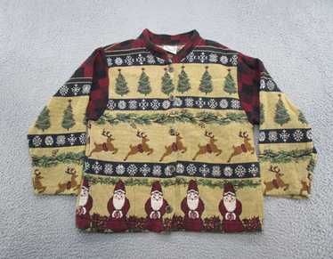 90s USA製　SUGAR STREET WEAVERS 総柄 クリスマス Sugar street weavers santa - Gem