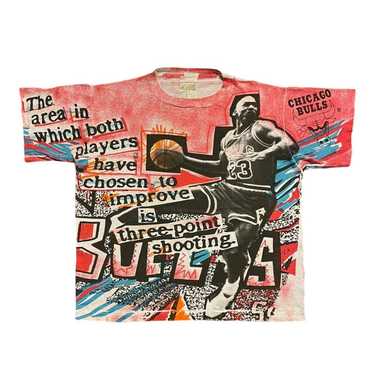 Vintage VTG 90s Magic Johnson Ts Michael Jordan C… - image 1