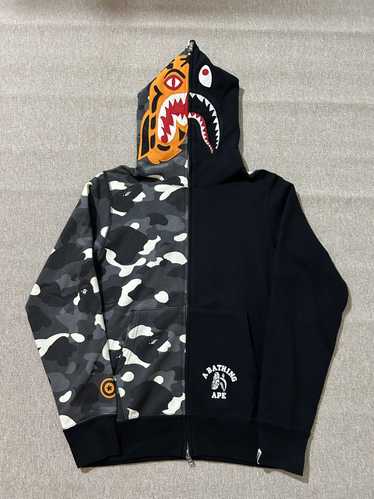 Bape half tiger half shark hoodie online