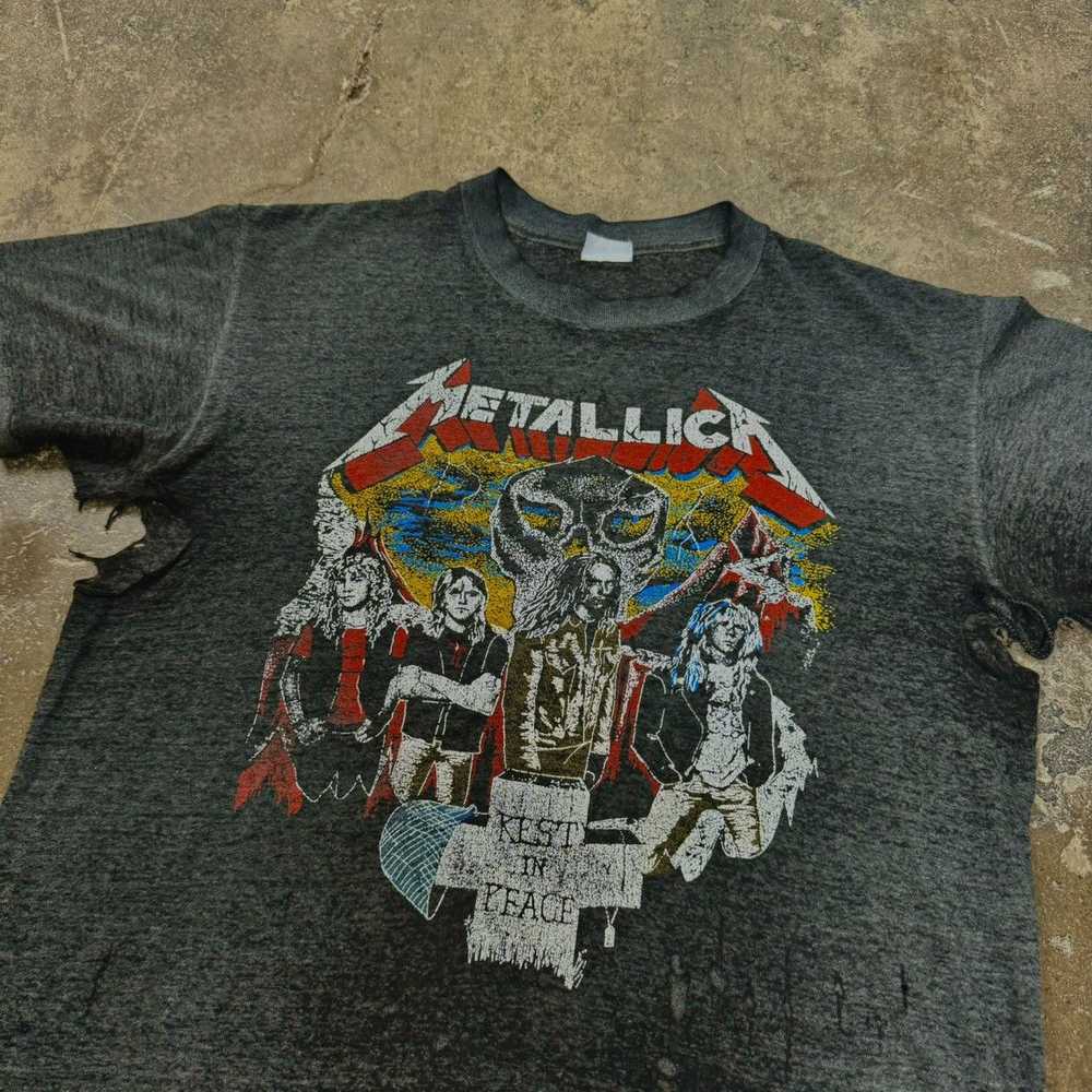 Band Tees × Metallica × Vintage 1980s Metallica R… - image 5