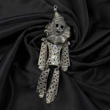 Other Vintage Pierrot Clown Articulated Dangling … - image 1