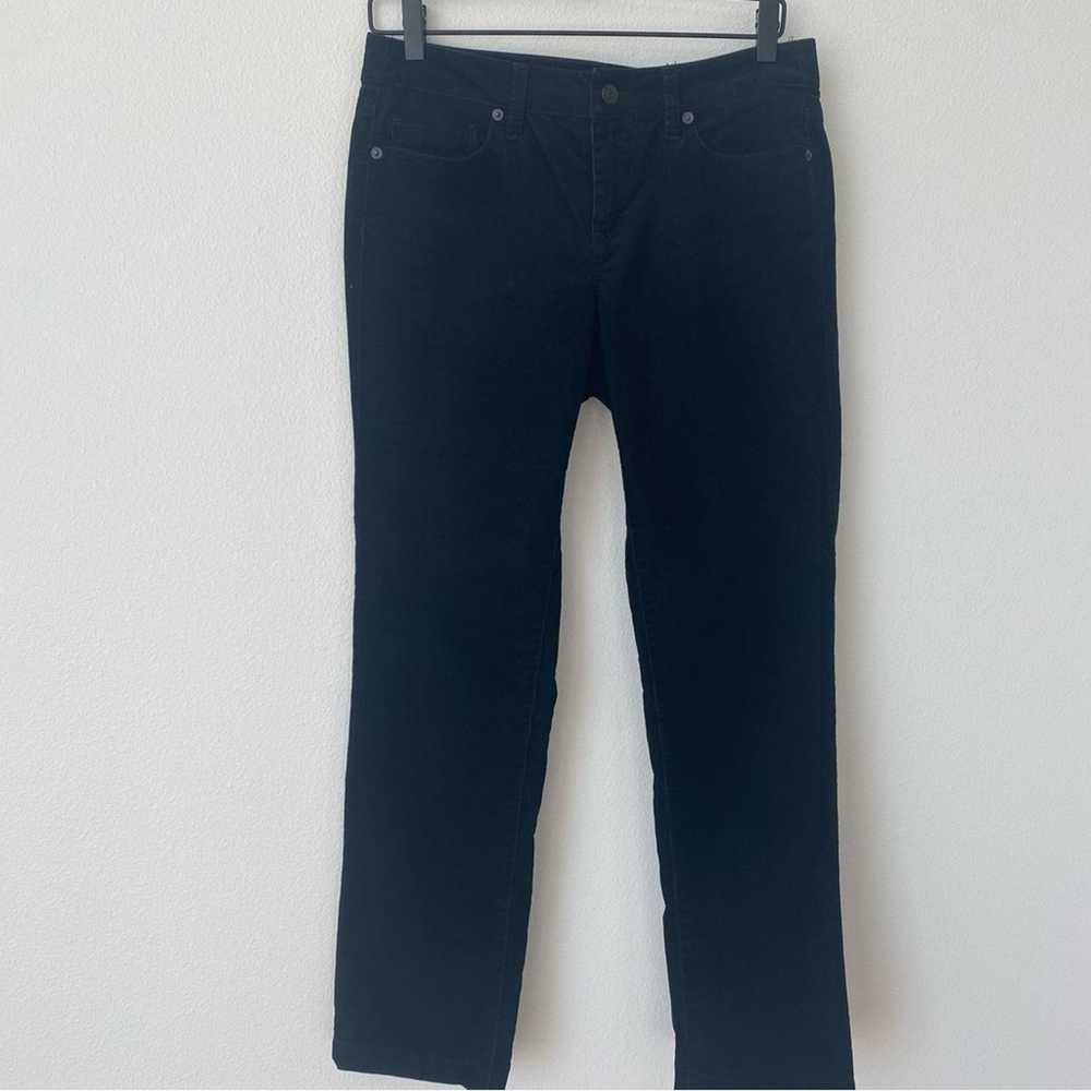 Loft LOFT Modern Straight Black Corduroy Pants Si… - image 6