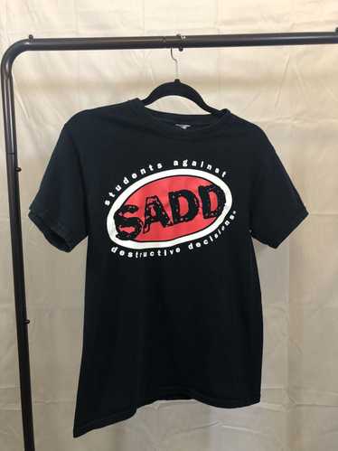 Vintage Vintage SADD Logo Black Slightly Faded Tee