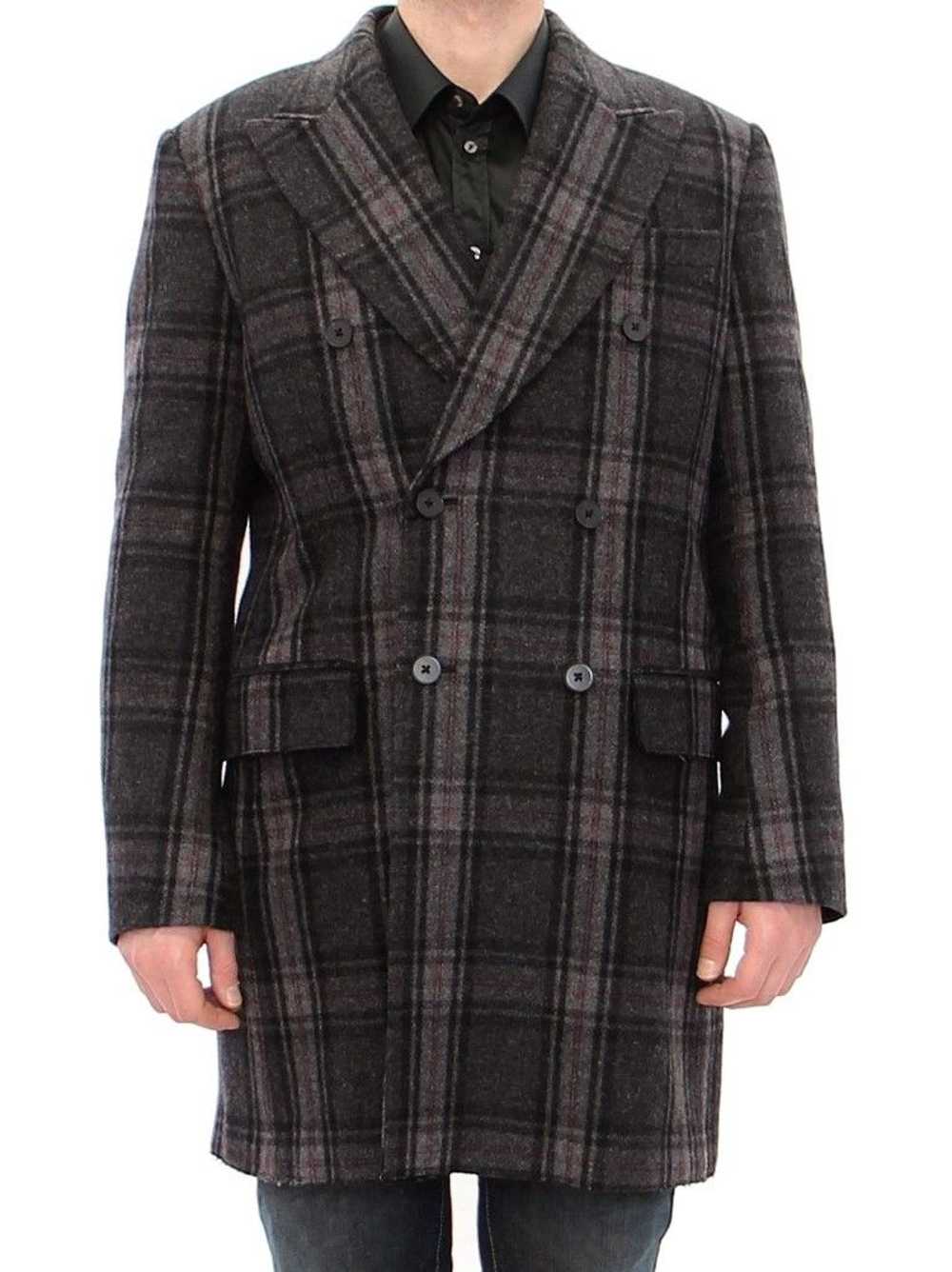 Dolce & Gabbana Sicilia Checkered Wool Blend Men'… - image 1