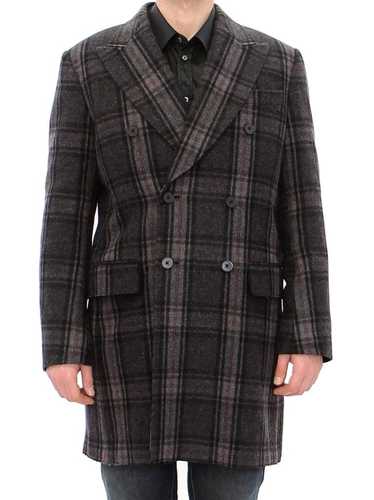 Dolce & Gabbana Sicilia Checkered Wool Blend Men'… - image 1