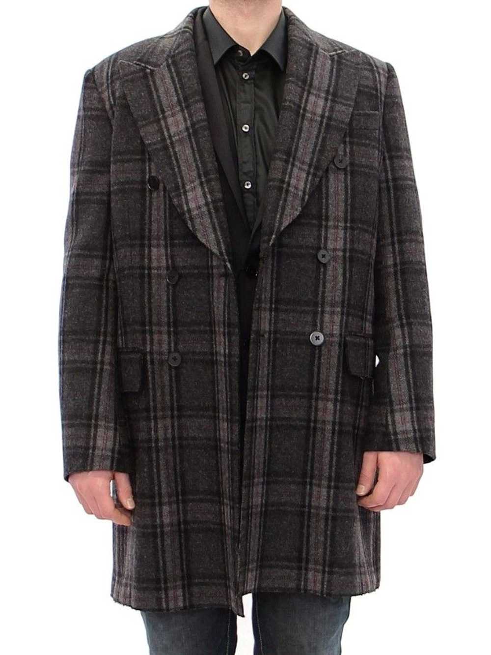 Dolce & Gabbana Sicilia Checkered Wool Blend Men'… - image 2