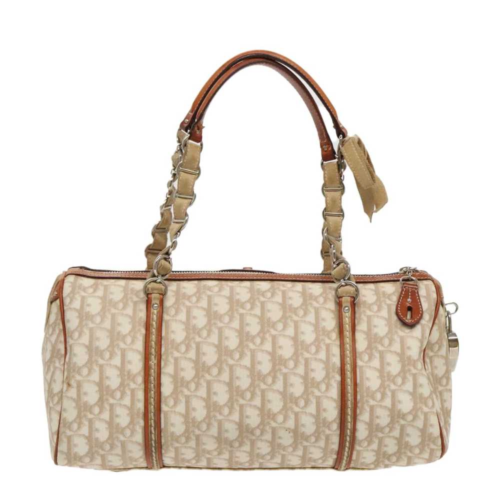 Dior Romantique Beige Canvas Handbag (Pre-Owned) - image 2