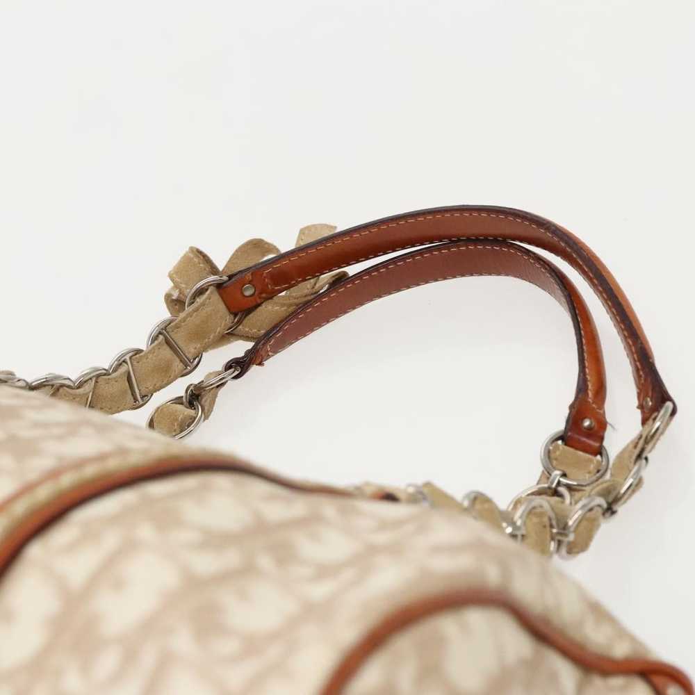 Dior Romantique Beige Canvas Handbag (Pre-Owned) - image 6