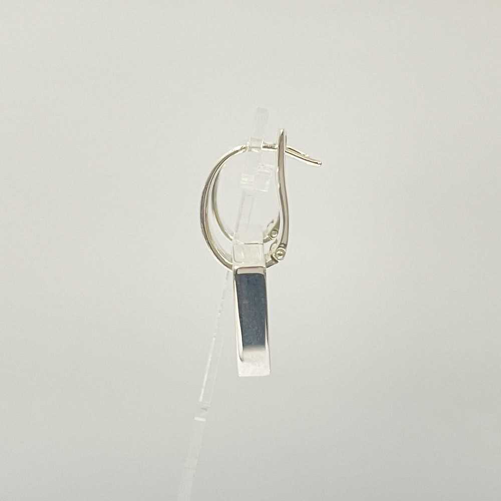 Gucci Gucci Silver 925 Square Hoop Earrings for W… - image 2