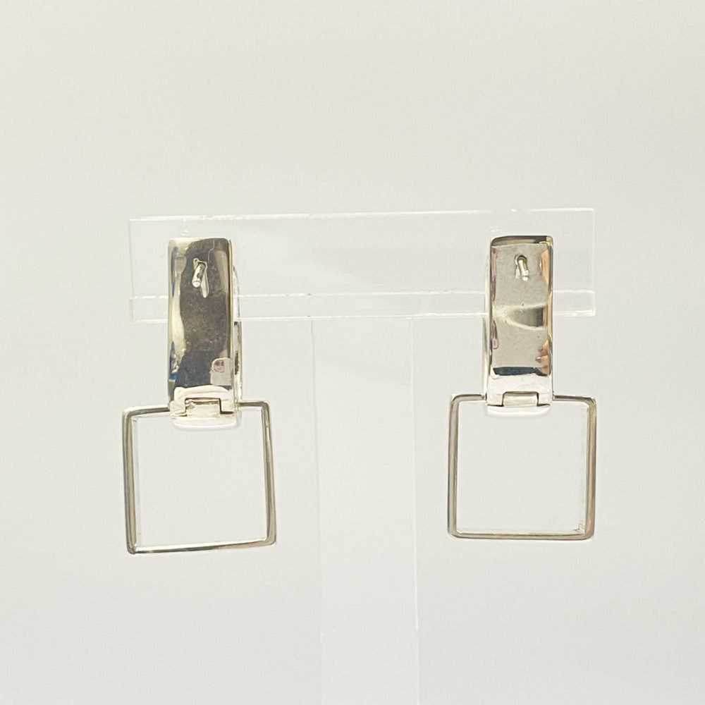 Gucci Gucci Silver 925 Square Hoop Earrings for W… - image 3