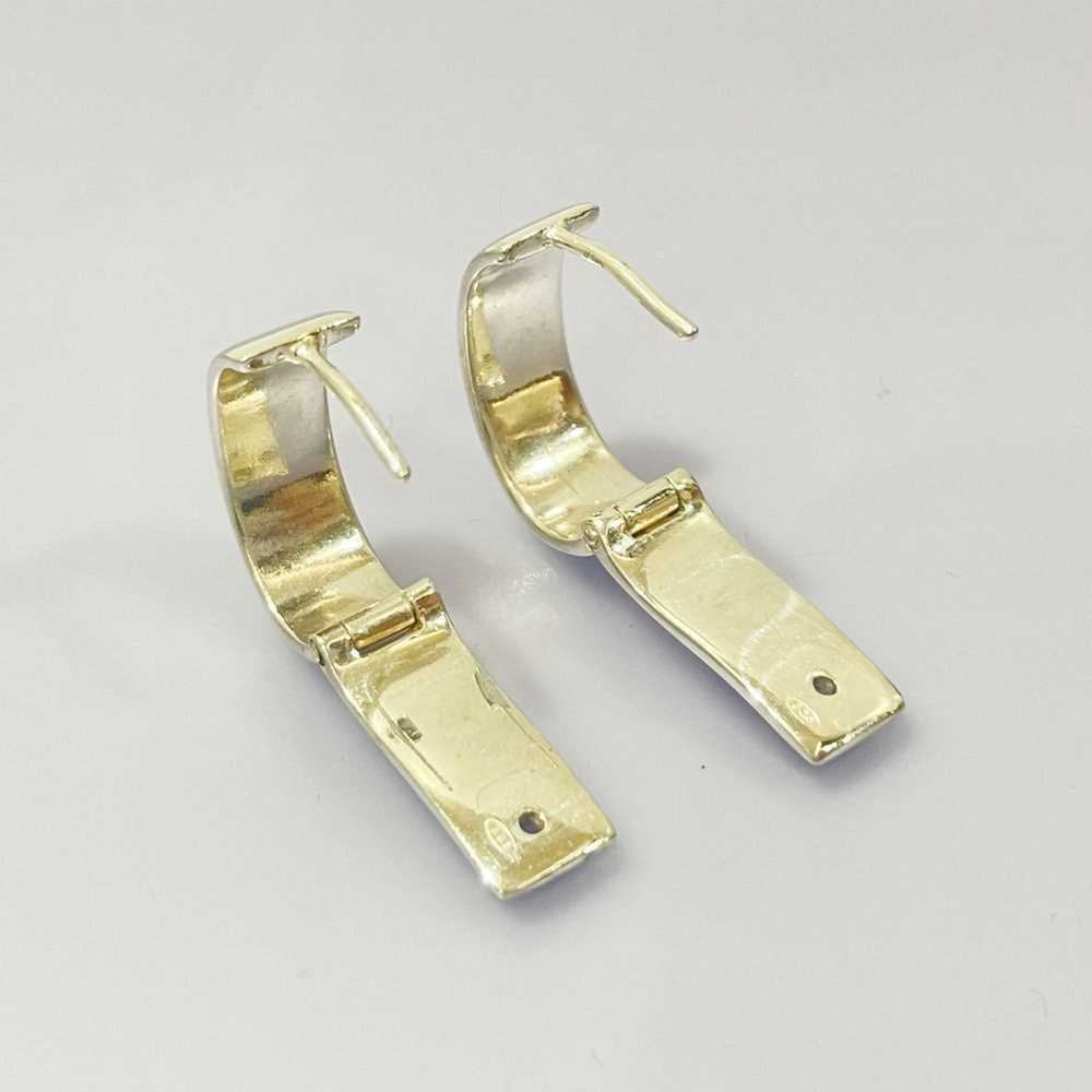 Gucci Gucci Silver 925 Square Hoop Earrings for W… - image 4