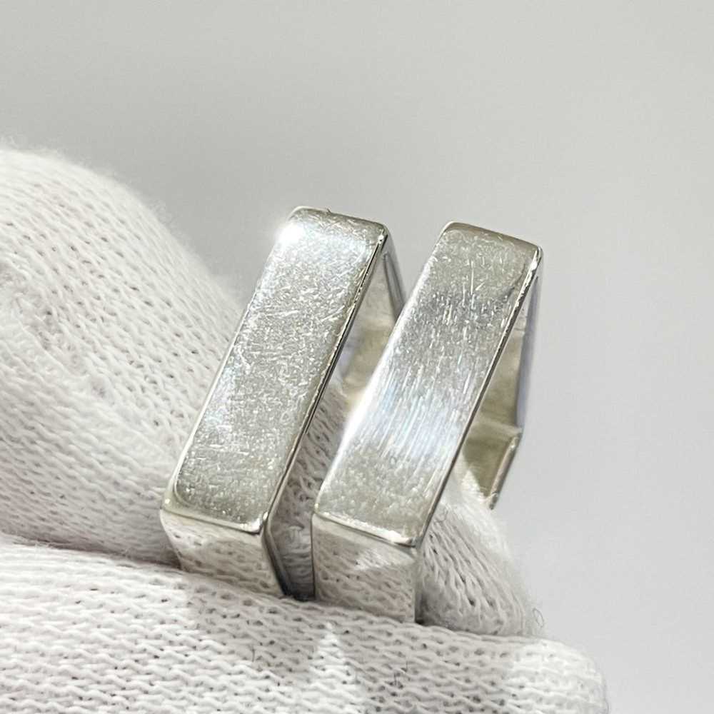 Gucci Gucci Silver 925 Square Hoop Earrings for W… - image 7