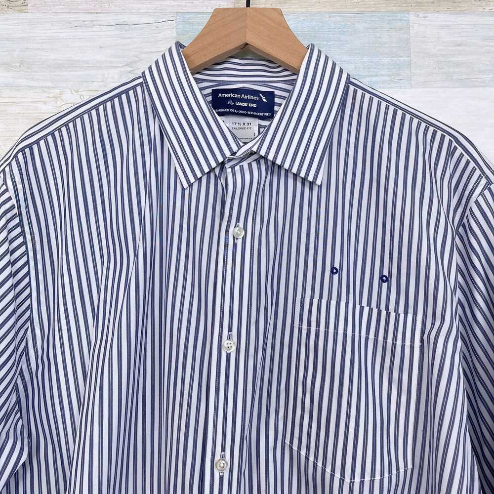 Other American Airlines Lands End Shirt Blue Whit… - image 2