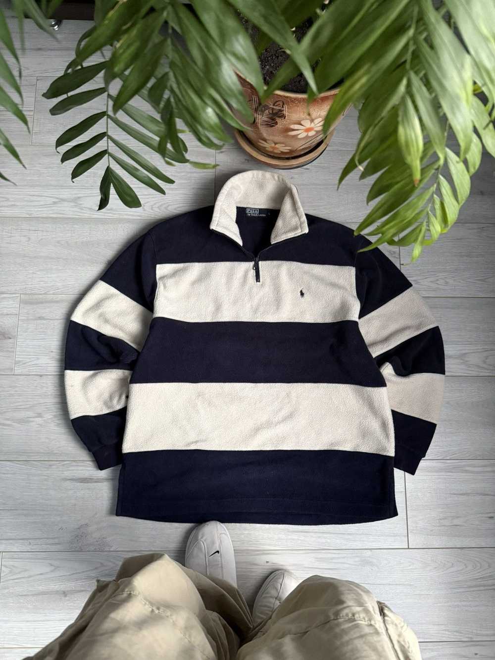 Polo Ralph Lauren × Vintage Vintage Striped rugby… - image 1