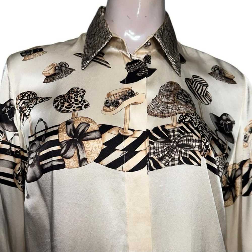 Non Signé / Unsigned Silk blouse - image 2