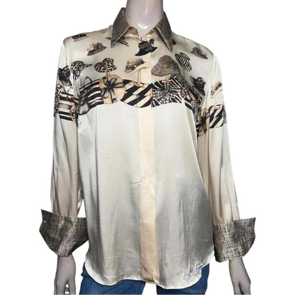 Non Signé / Unsigned Silk blouse - image 3