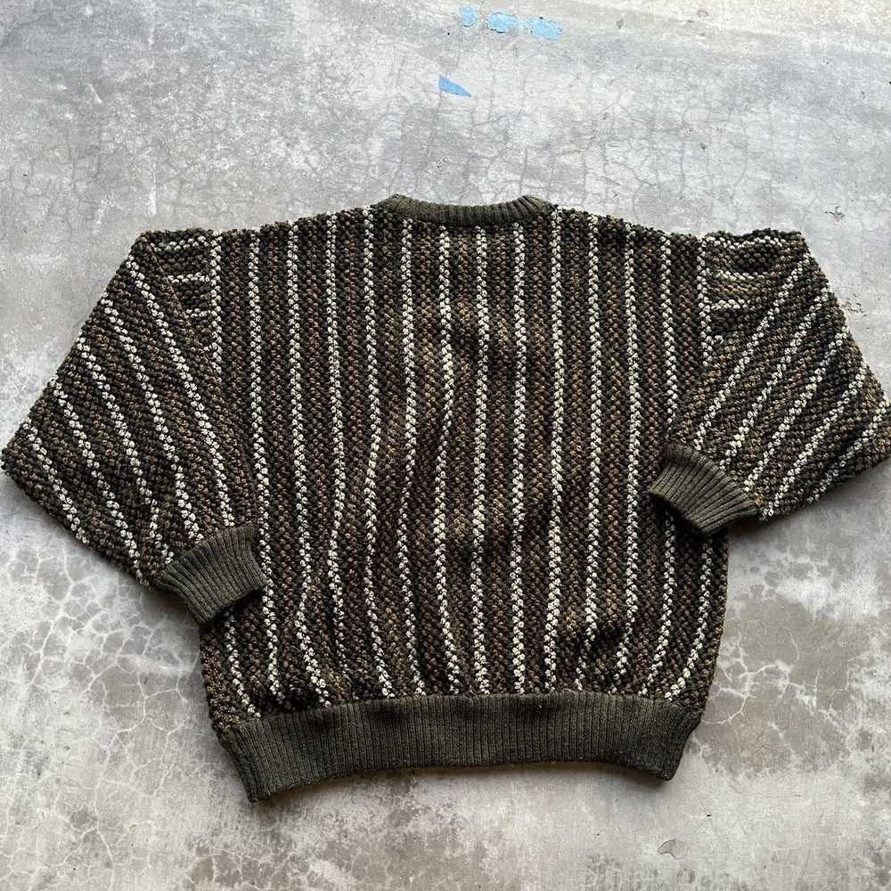 Vintage Vintage 90’s 3D Knit heavy sweater XL - image 5