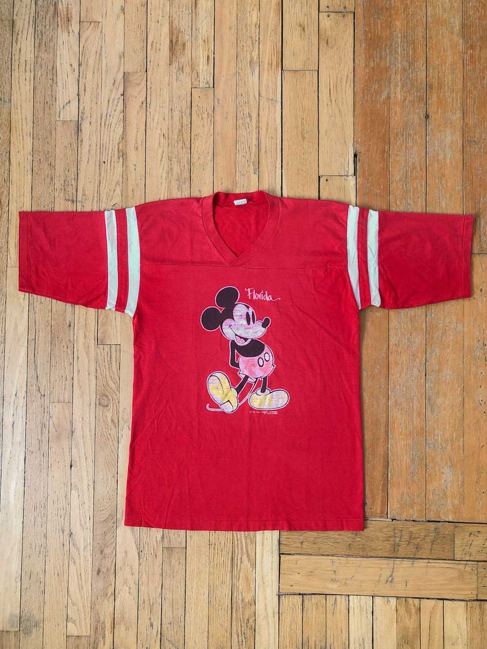 Disney × Made In Usa × Vintage 80s Sun Faded 'Flo… - image 1