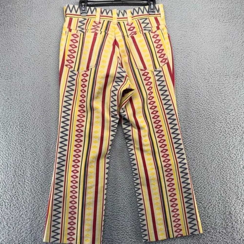 Vintage Mens Funky Yellow Red Blue All Over Disco… - image 7