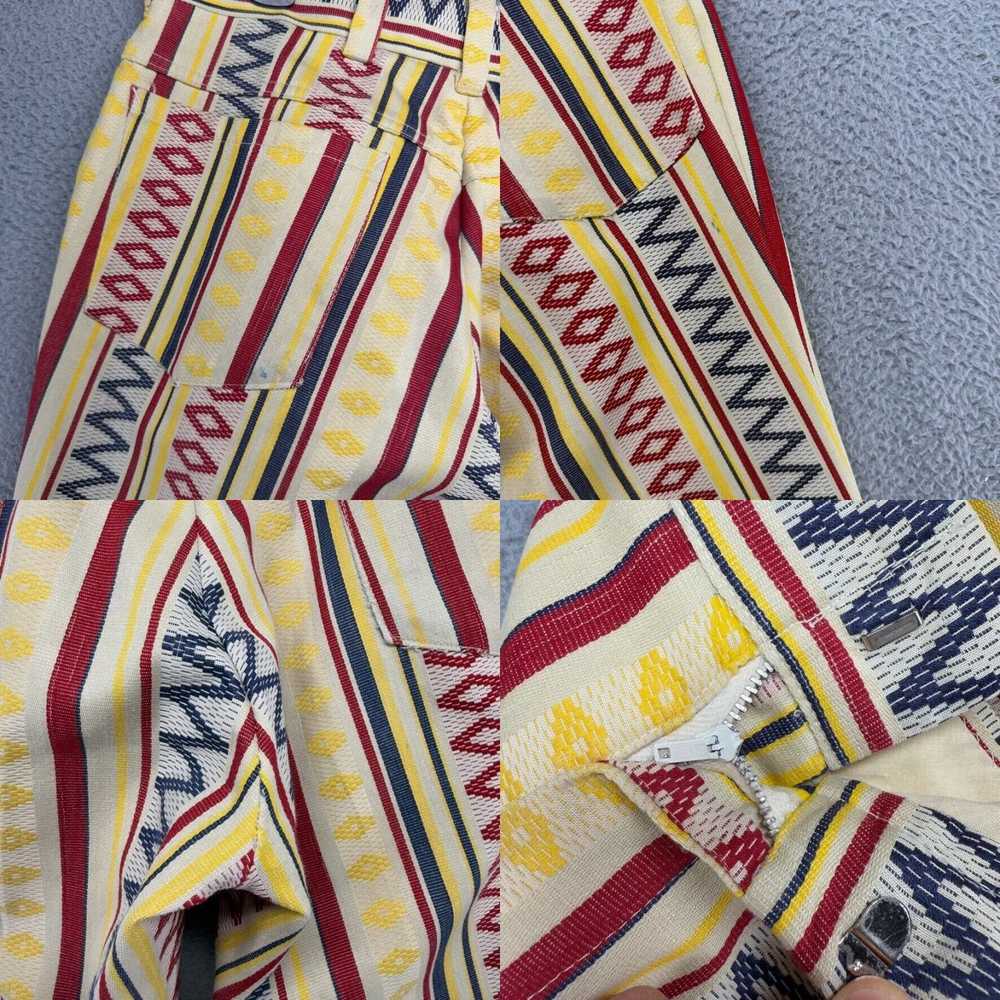 Vintage Mens Funky Yellow Red Blue All Over Disco… - image 8