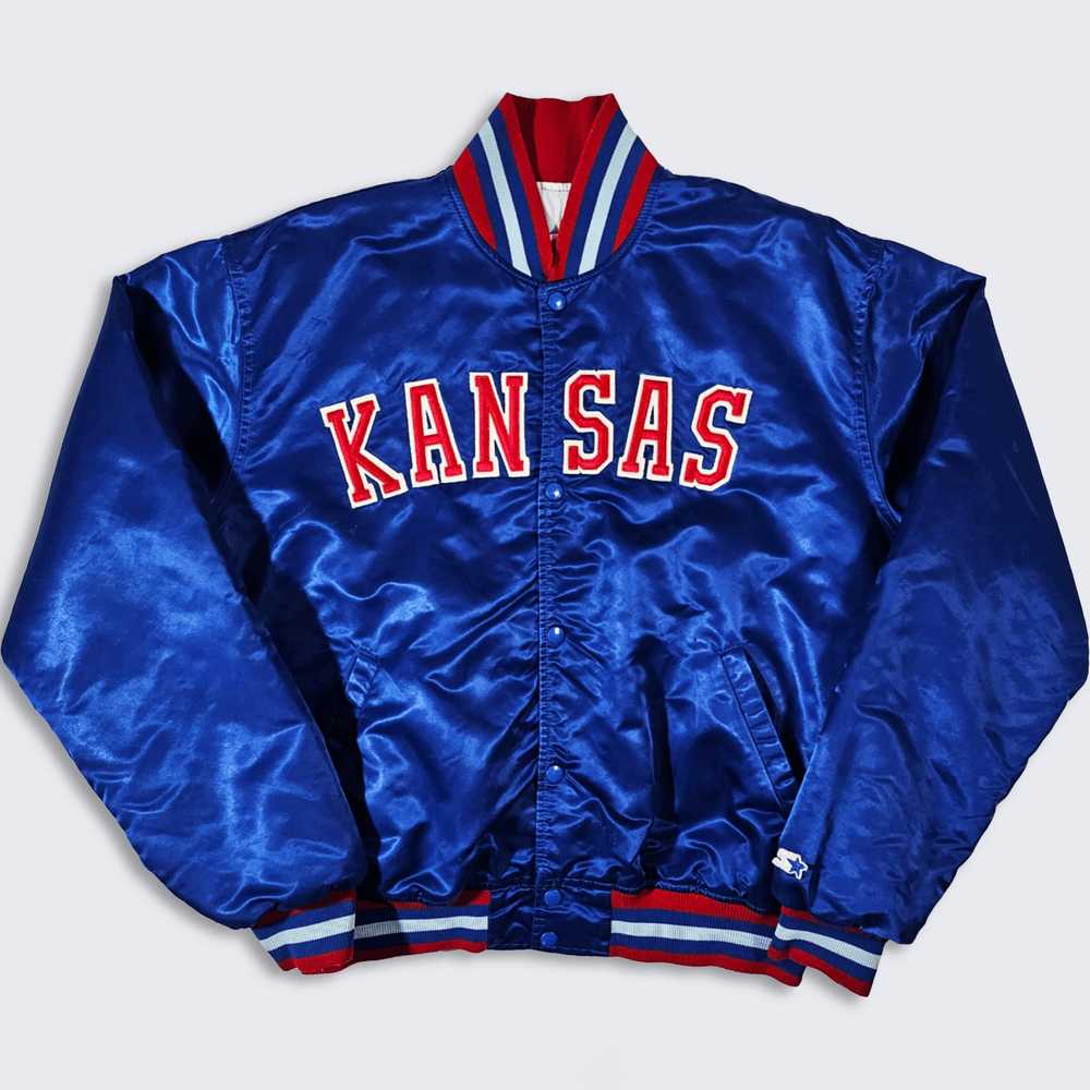 Made In Usa × Starter × Vintage Kansas Jayhawks V… - image 1