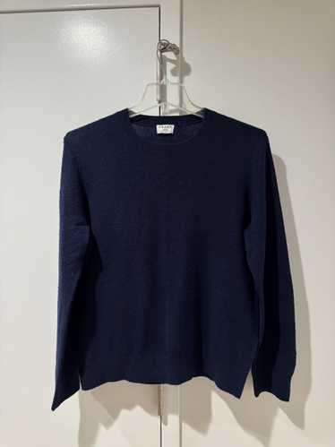 Frame Frame Blue Textured Wool Sweater