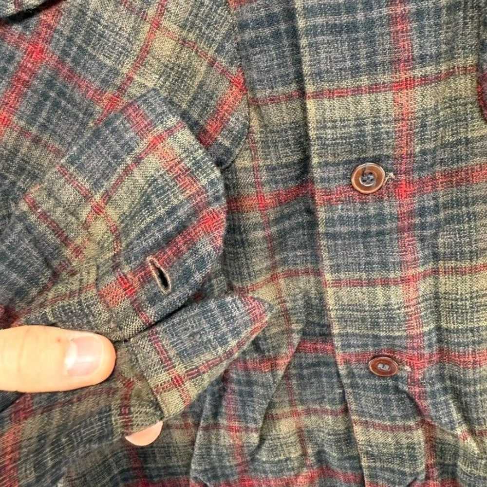 Pendleton Authentic Brown Red Tartan Plaid Mens S… - image 5