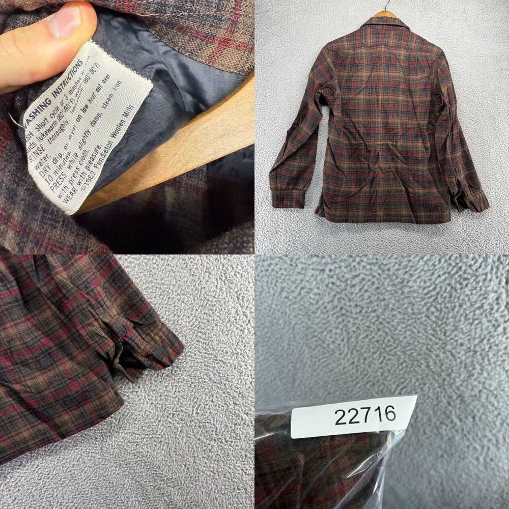 Pendleton Authentic Brown Red Tartan Plaid Mens S… - image 8