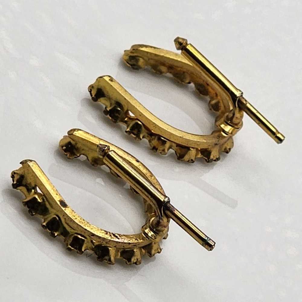 Vintage Antique Vintage Gold Horseshoe Cufflinks … - image 2