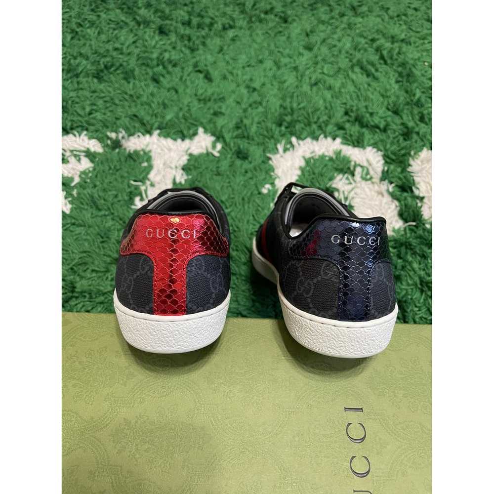 Gucci Ace leather low trainers - image 3