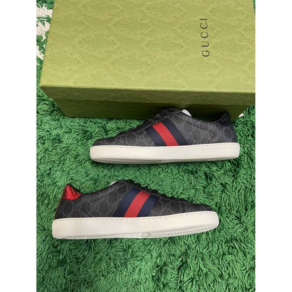 Gucci Ace leather low trainers - image 5