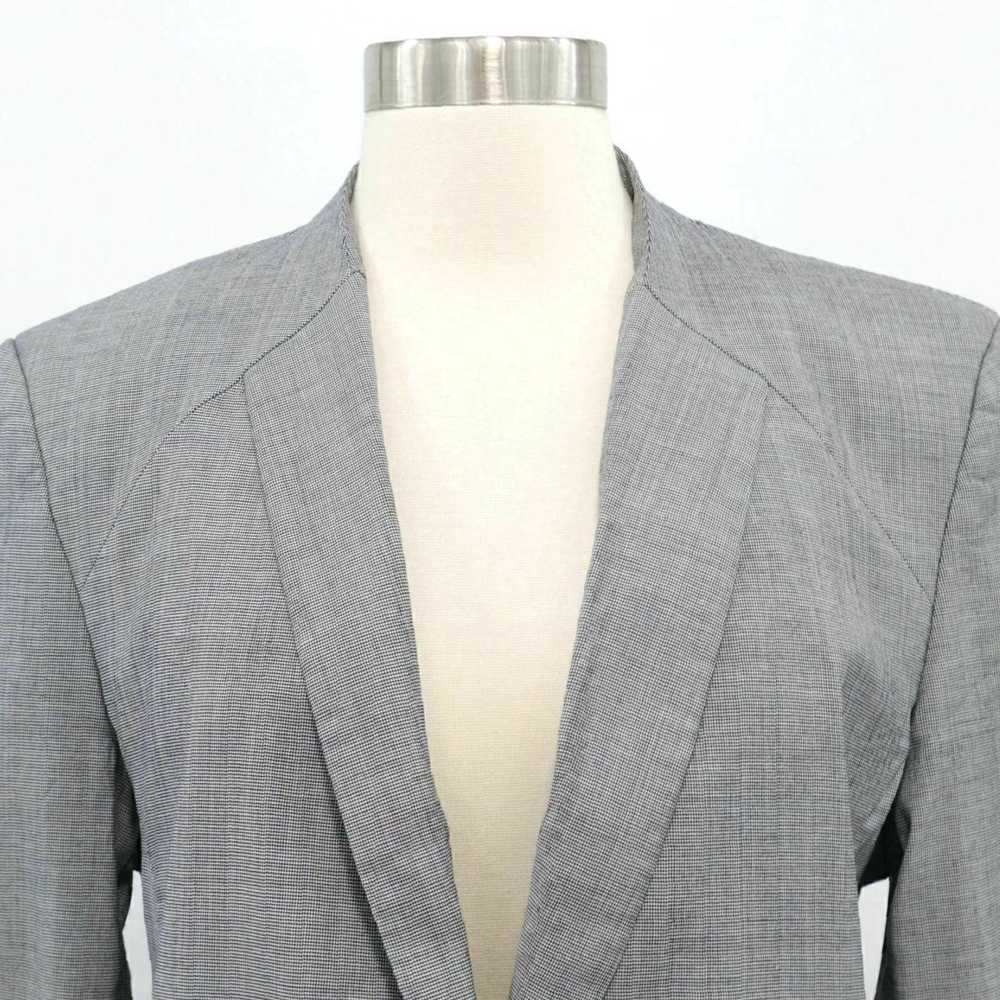 Vintage Gray One Button Career Blazer Jacket for … - image 2