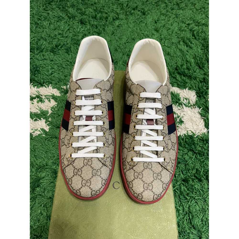 Gucci Ace leather low trainers - image 2