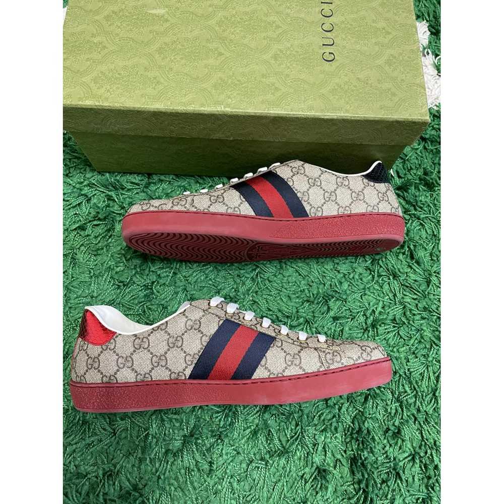 Gucci Ace leather low trainers - image 6