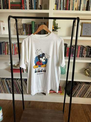 Disney × Vintage 80-90s Bowl Mickey Brunswick t-sh