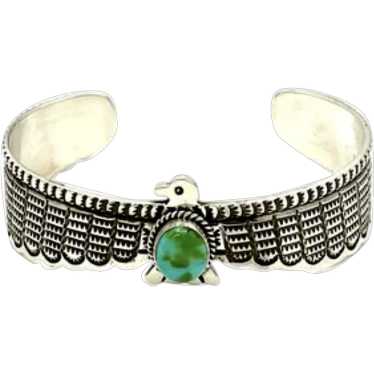 Navajo D Cadman Thunderbird Bracelet Royston Sterl